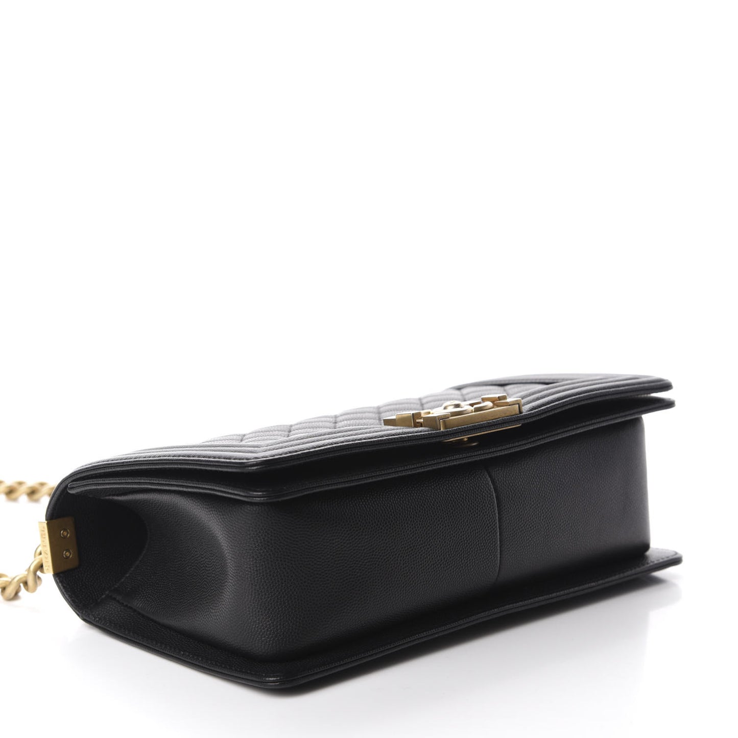 Caviar Quilted Medium Boy Flap Black