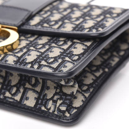 Christian Dior Oblique 30 Montaigne Flap Bag Blue 8 of 8