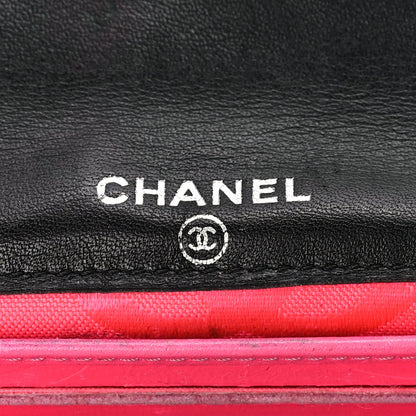 Chanel Calfskin Quilted Cambon Flap Wallet Black White 6 of 7