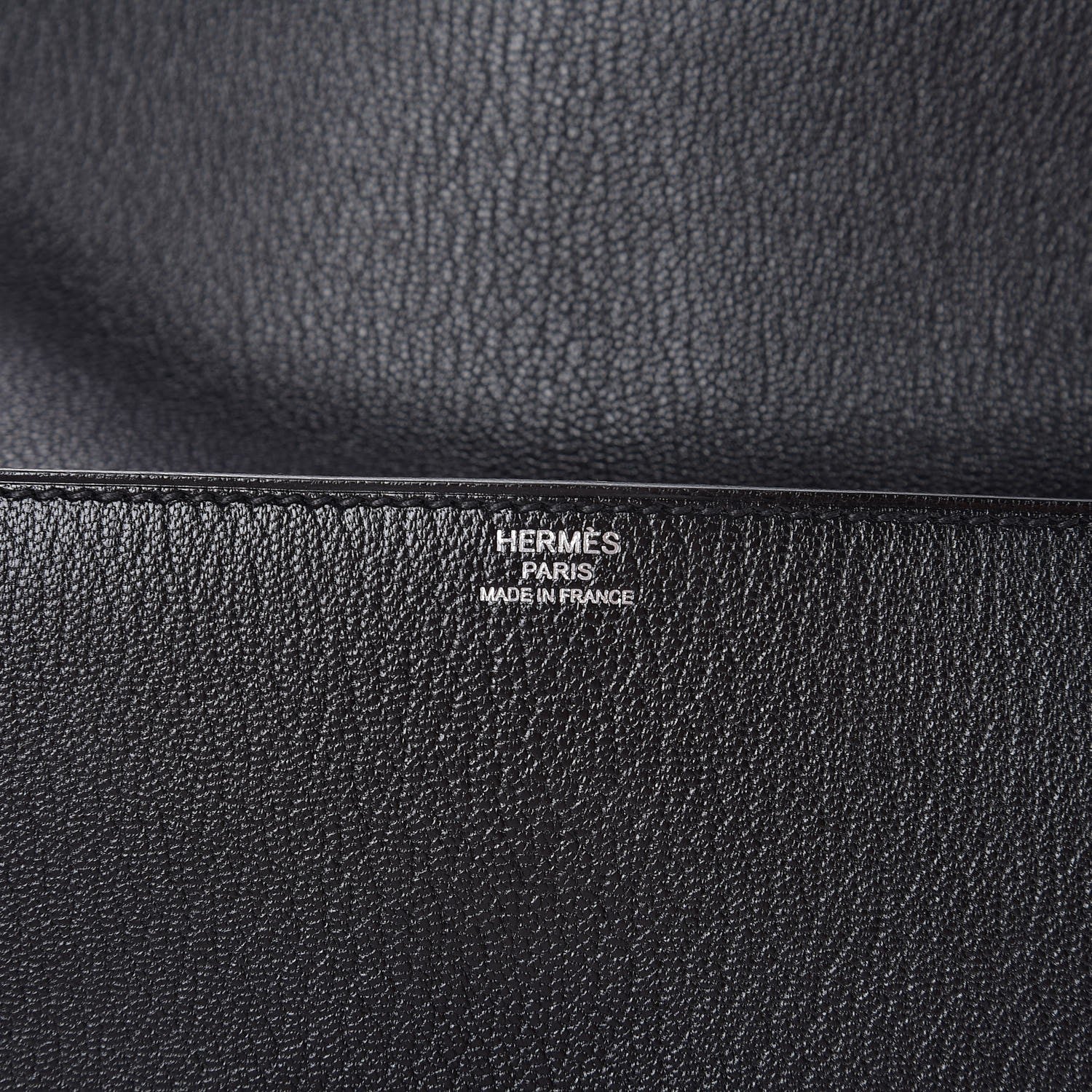 Hermes Chevre Mysore Cinhetic Clutch Black 6 of 9