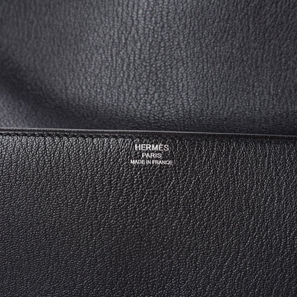 Hermes Chevre Mysore Cinhetic Clutch Black 6 of 9