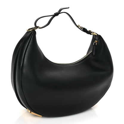 Fendi Vitello Grace Matte Medium graphy Hobo Bag Black 2 of 6