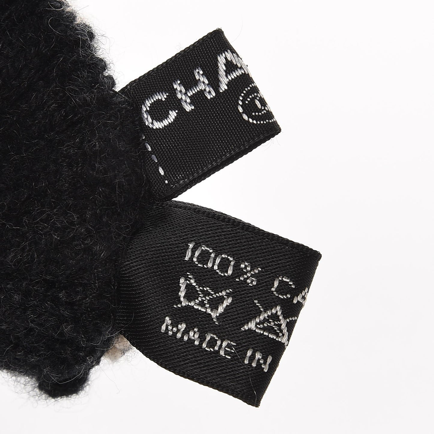 Cashmere Silk CC Arm Warmers White Black