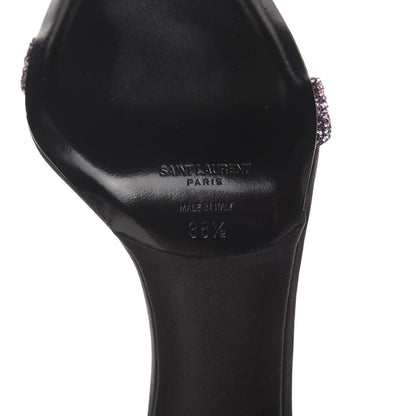 Saint Laurent Glitter Amber 105 Ankle Strap Sandals 38.5 Pink 7 of 8