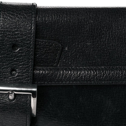 Prada Goatskin Flap Bag Black 11 of 12