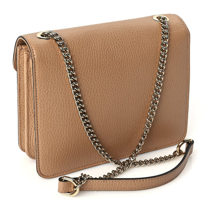 Gucci Dollar Calfskin Small Interlocking G Shoulder Bag Camelia 2 of 9