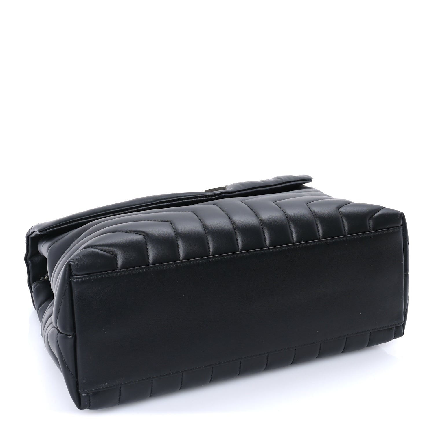 Saint Laurent Calfskin Y Quilted Monogram Medium Loulou Chain Satchel Black 4 of 9