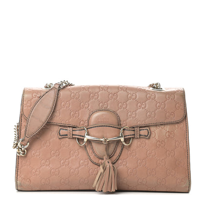 Gucci Guccissima Medium Emily Chain Shoulder Bag Camelia 1 of 26