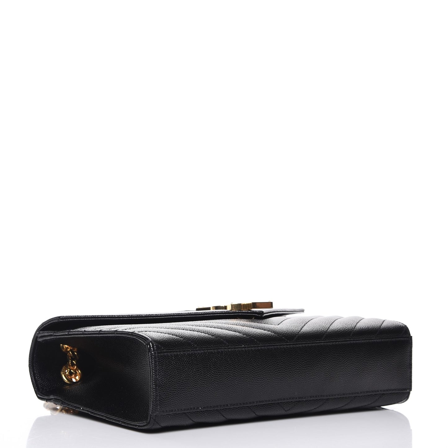 Grain De Poudre Matelasse Medium Monogram Satchel Black