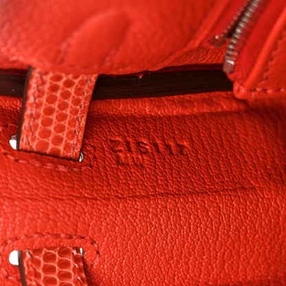 Hermes Togo Lizard Kelly Retourne Touch 25 Capucine 7 of 11
