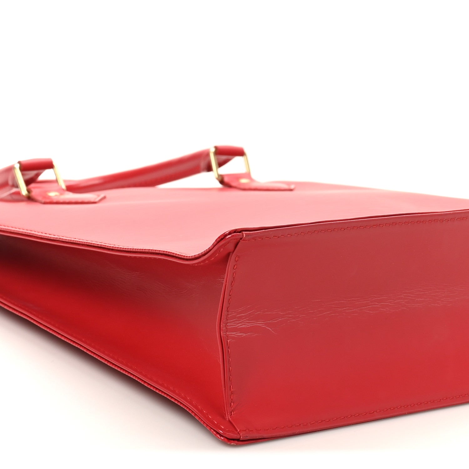 Louis Vuitton Epi Sac Plat PM Castillan Red 8 of 10