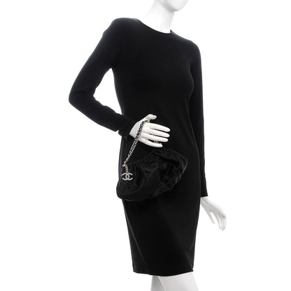 Chanel Satin Frame Top CC Small Evening Bag Black 2 of 7