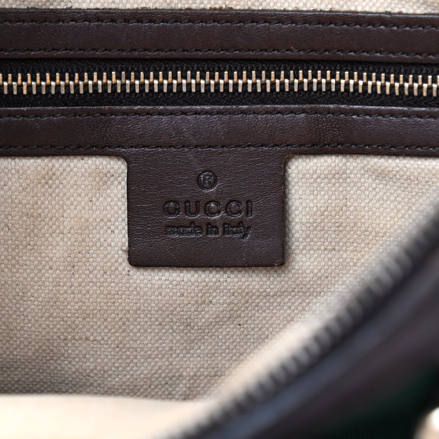 Monogram Vintage Web Medium Boston Dark Brown