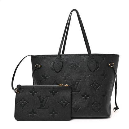 Louis Vuitton Empreinte Monogram Giant Neverfull MM Black 1 of 10