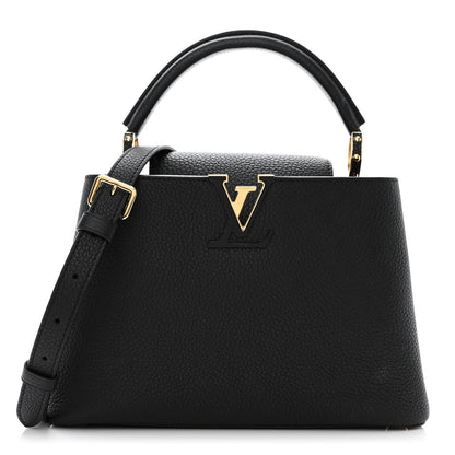Louis Vuitton Taurillon Capucines BB Black 1 of 9