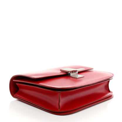 Celine Smooth Calfskin Medium Classic Box Flap Bag Red 3 of 7