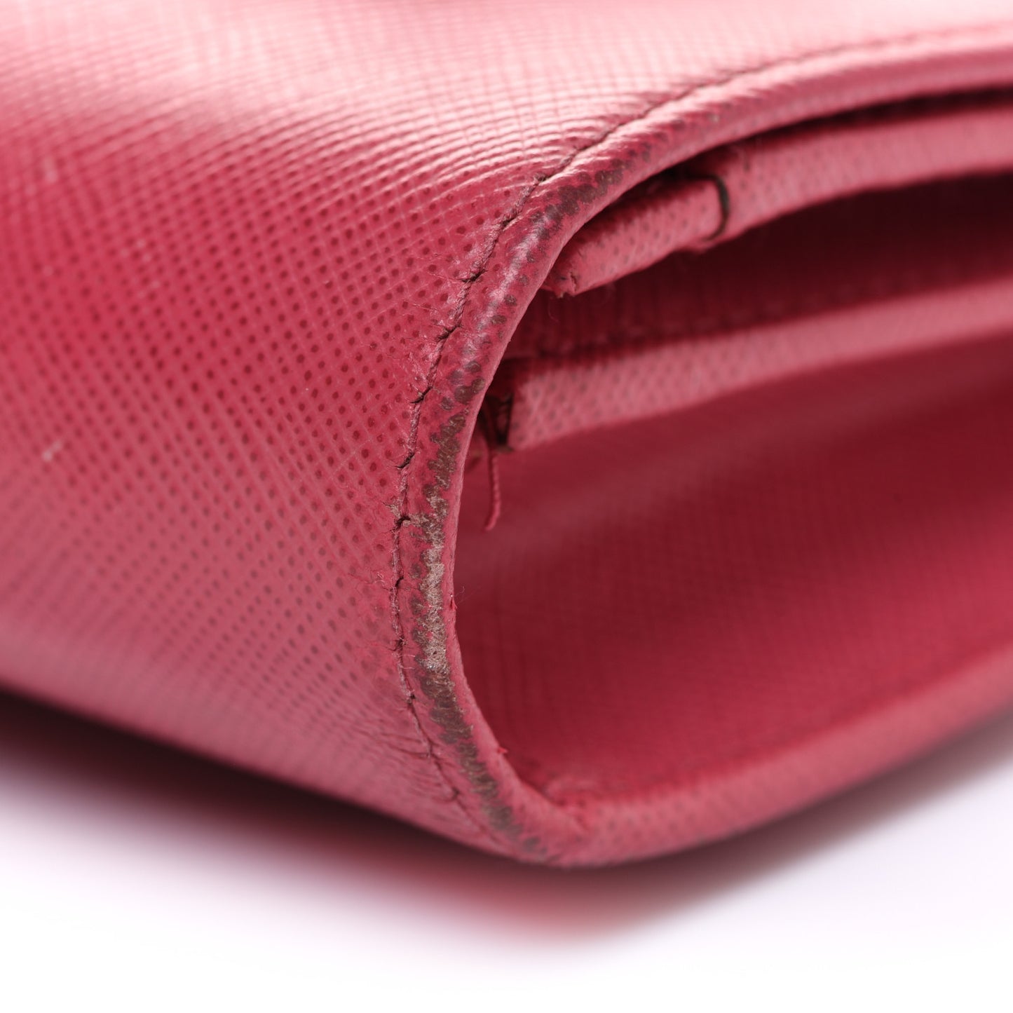 Saffiano Fiocco Bow Flap Wallet Peonia