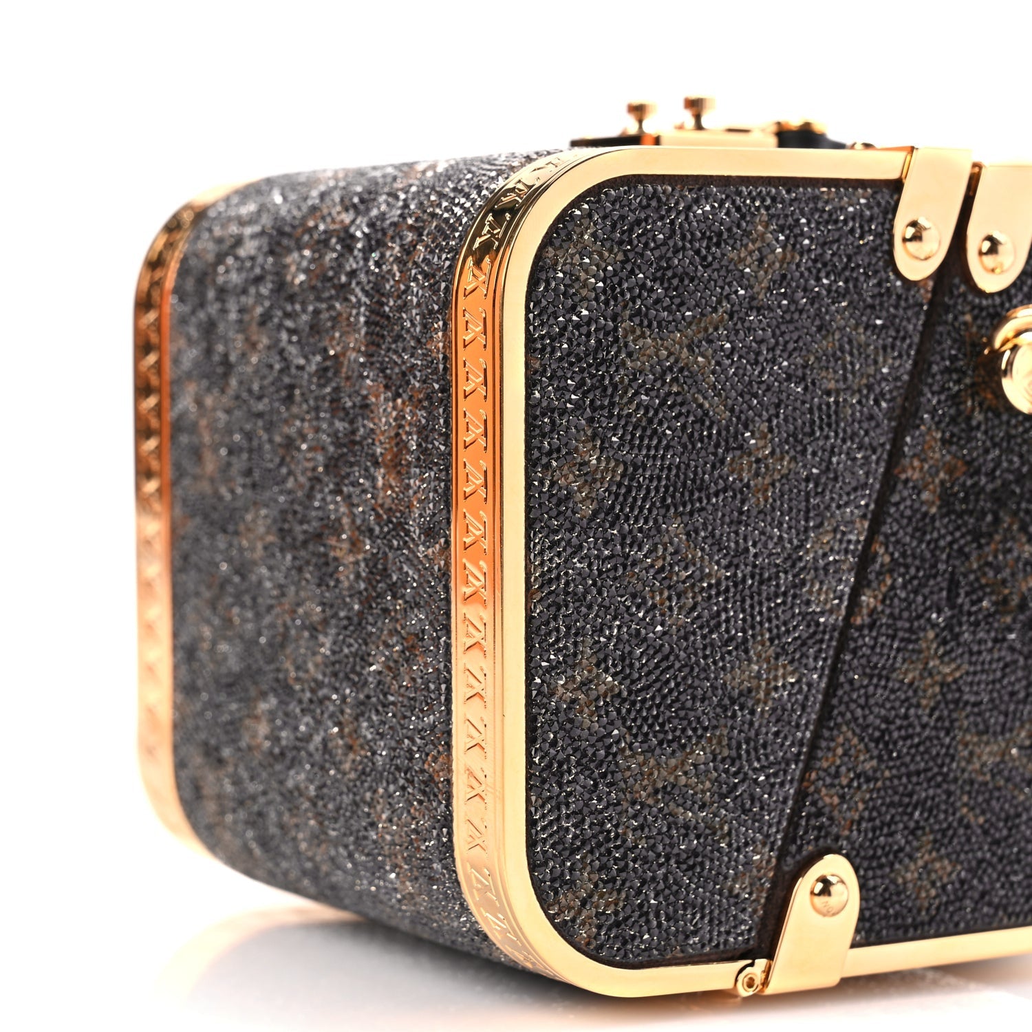 Louis Vuitton Satin Crystal Monogram Treasure Box 8 of 9