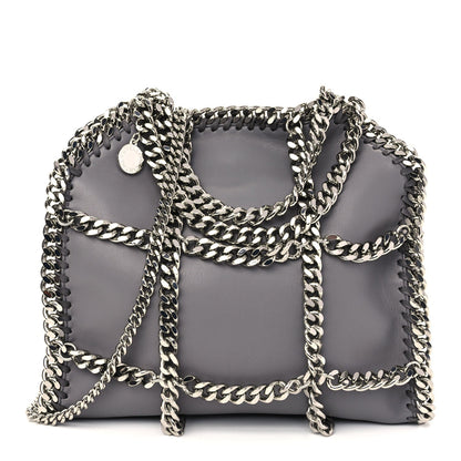 Stella McCartney Eco Alter Nappa Mini Falabella Chain Cage Tote Grey 1 of 9