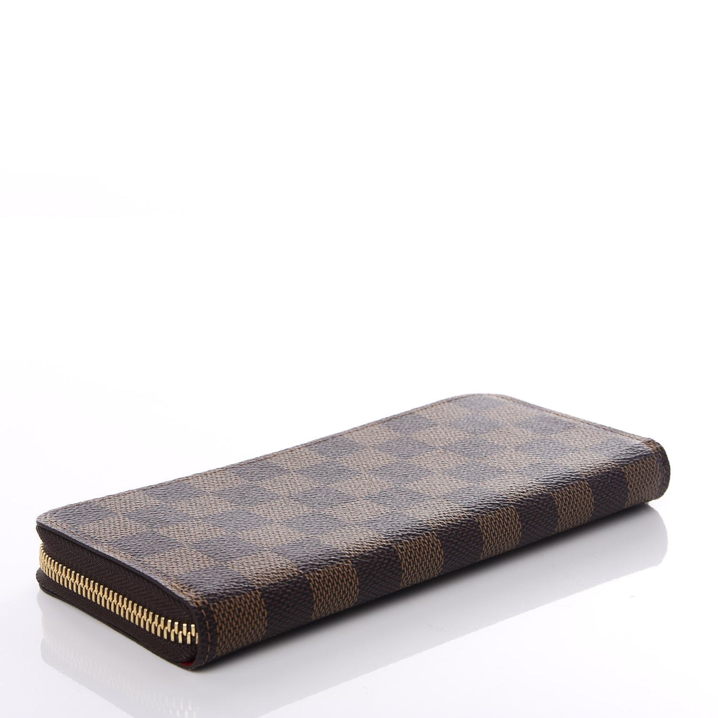 Damier Ebene Clemence Wallet Cherry