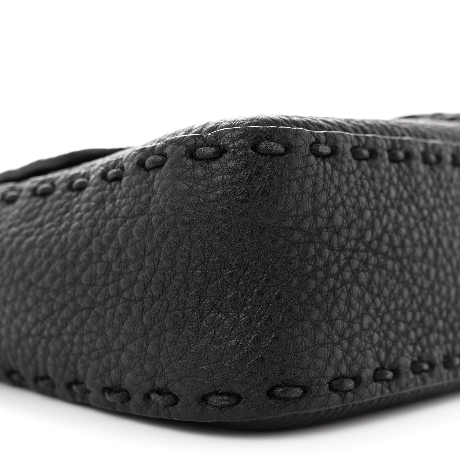 Fendi Cuoio Romano Selleria Baguette Black 8 of 11