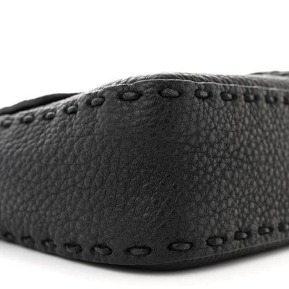 Fendi Cuoio Romano Selleria Baguette Black 8 of 11
