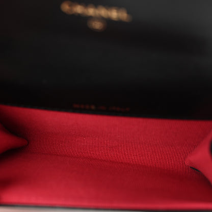 Chanel Lambskin Quilted Chanel 19 Flap Card Holder Black 5 of 10