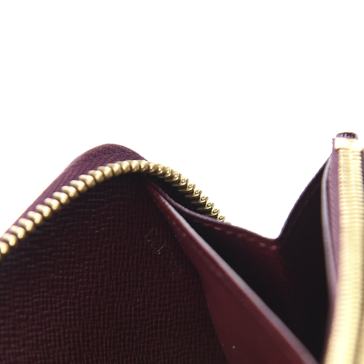 Damier Paillettes Zippy Wallet Red