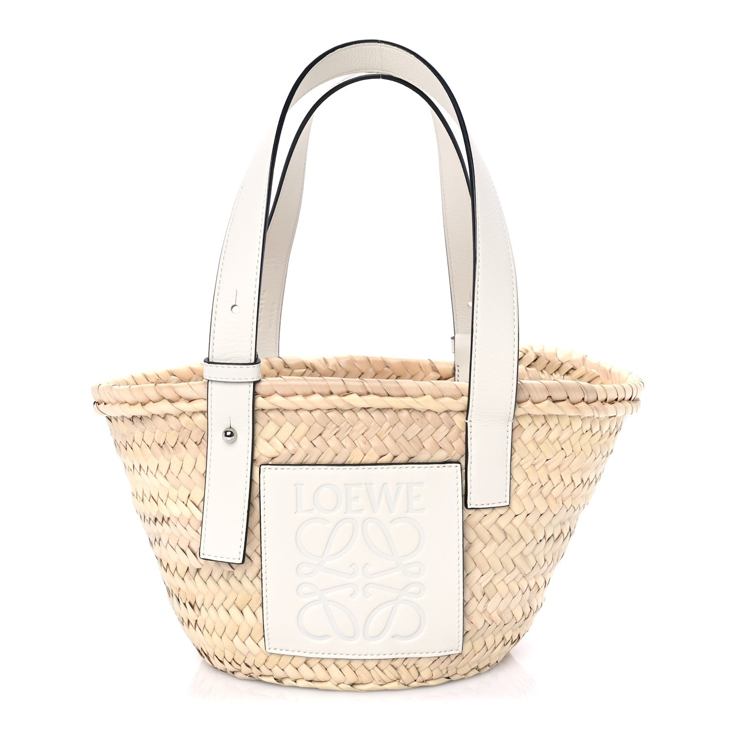 Loewe Raffia Mini Basket Tote Bag Natural White Natural white 2 of 9