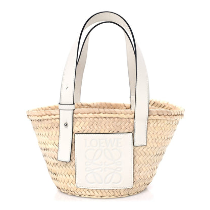 Loewe Raffia Mini Basket Tote Bag Natural White Natural white 2 of 9