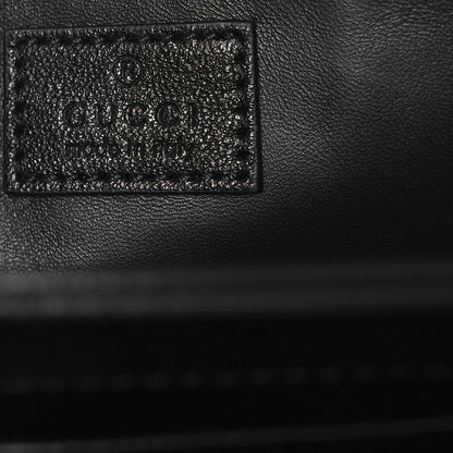 Gucci Sakai Be Green Calfskin Shearling Horsebit 1955 Shoulder Bag Black 6 of 7
