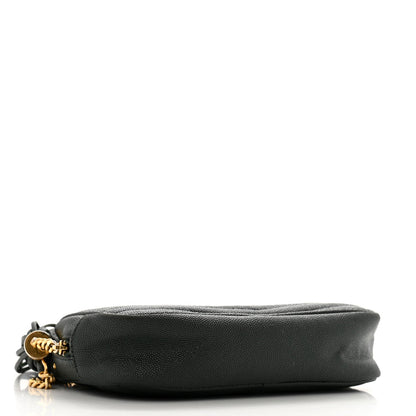 Saint Laurent Grain De Poudre Matelasse Monogram Mini Lou Camera Bag New Vert Fonce 4 of 7