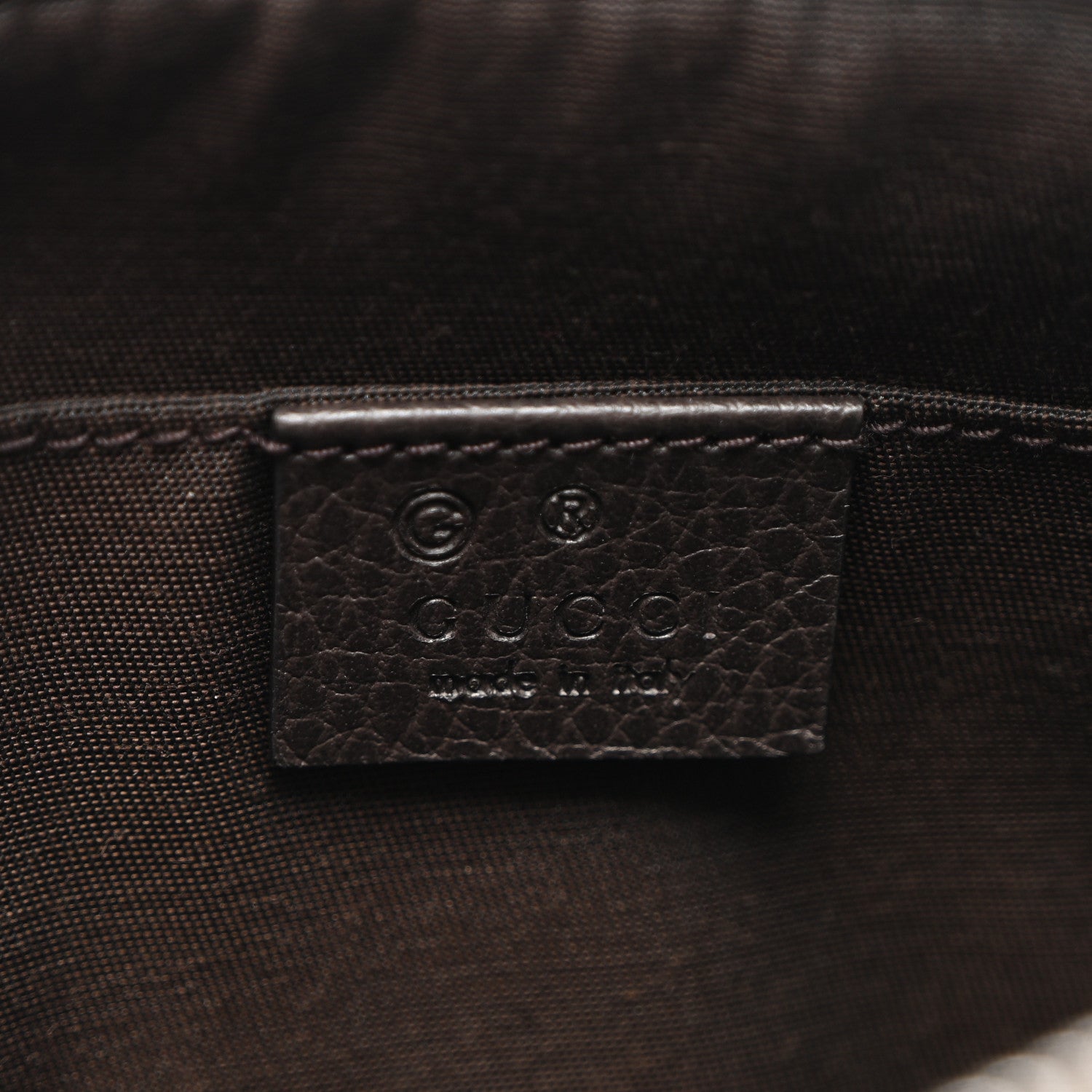 Gucci Monogram Belt Bag Dark Brown 6 of 10