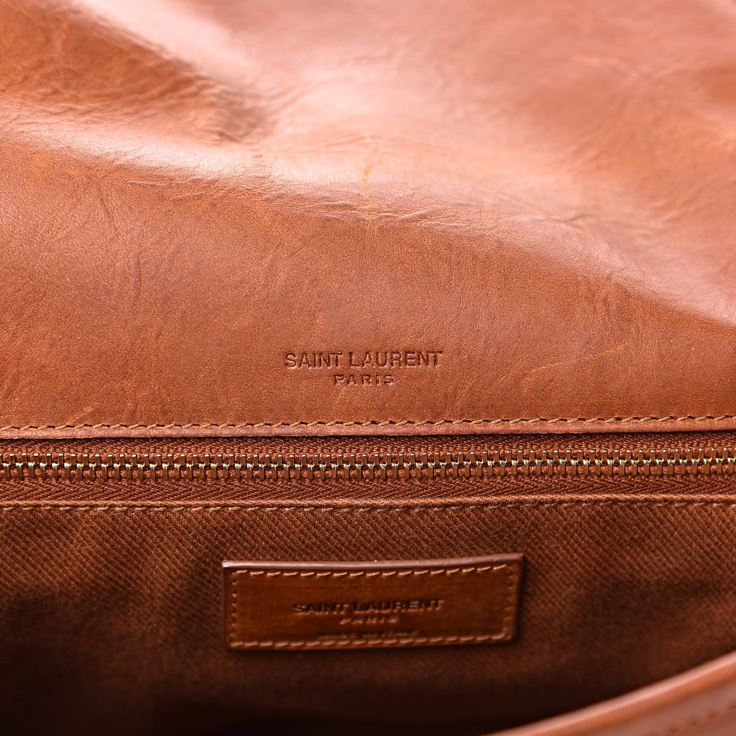 Calfskin Monogram Medium Niki Chain Satchel Cognac