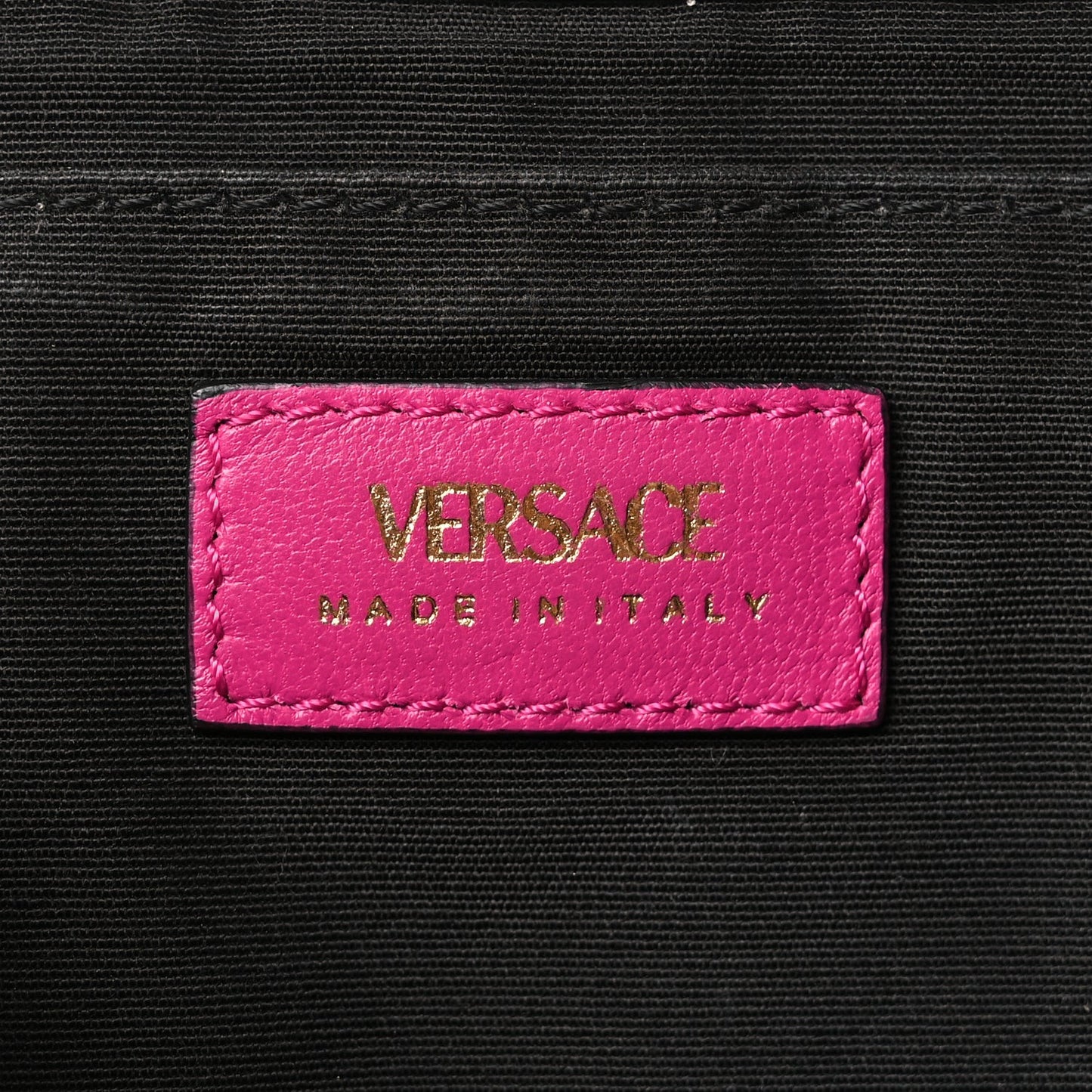 Nappa Quilted Medusa Chain Crossbody Pink