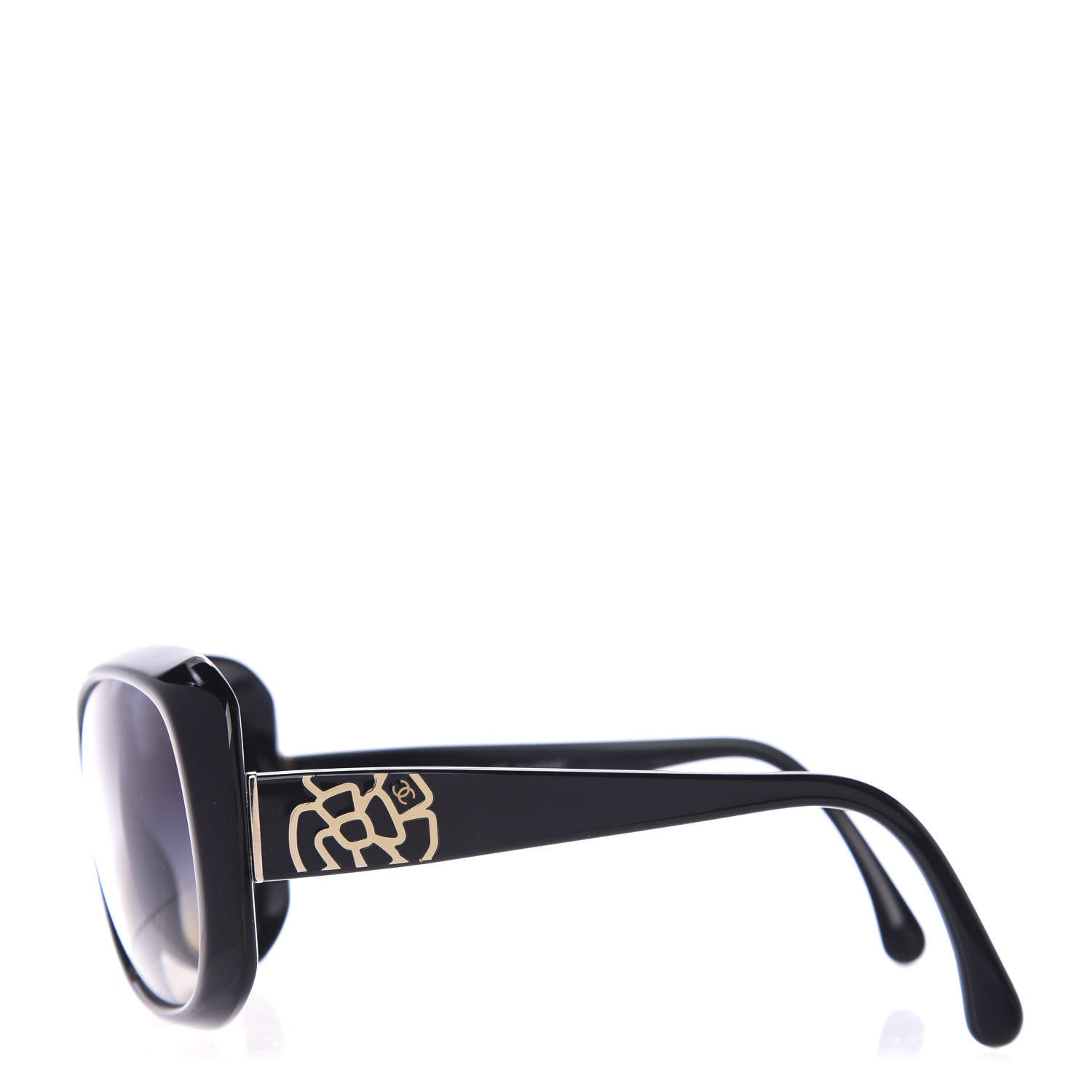 Chanel CC Camellia Sunglasses 5248 Black 3 of 8