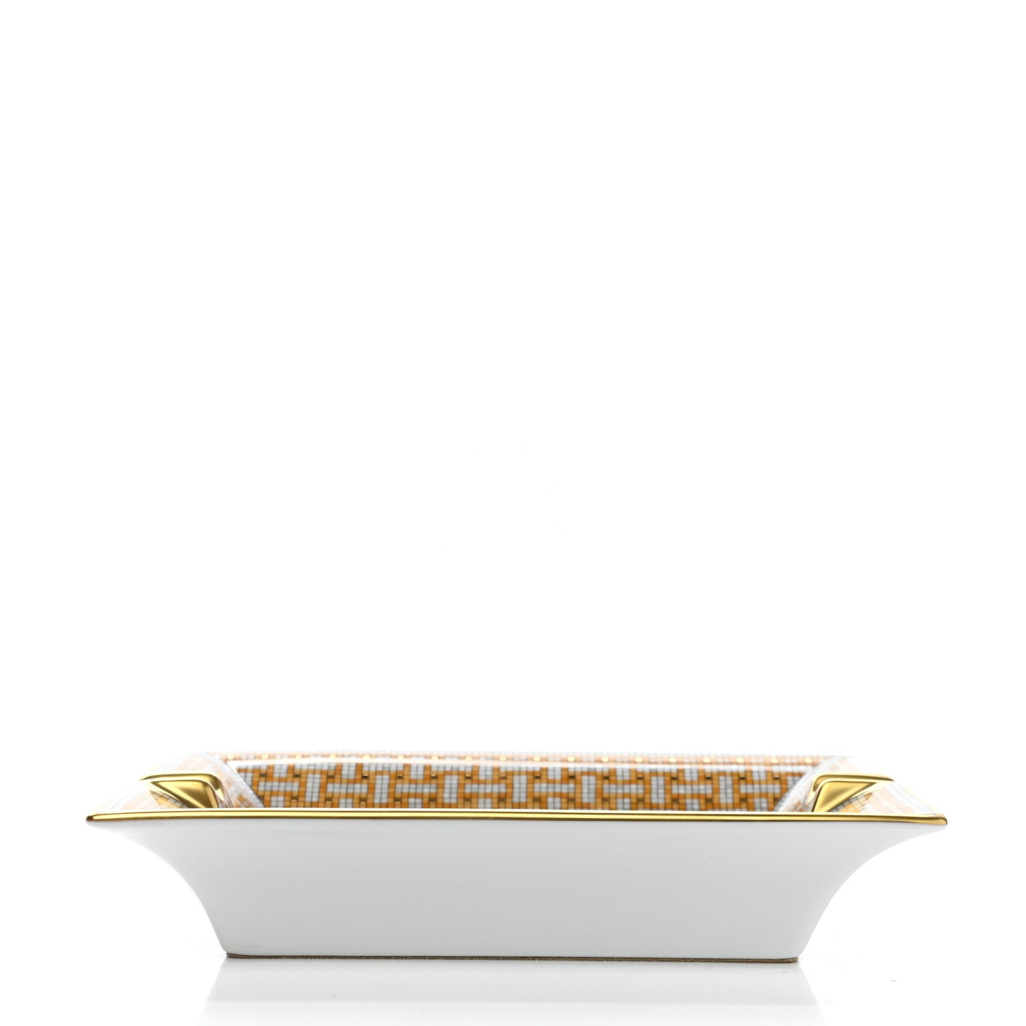 Porcelain Mosaique Au 24 Gold Ashtray