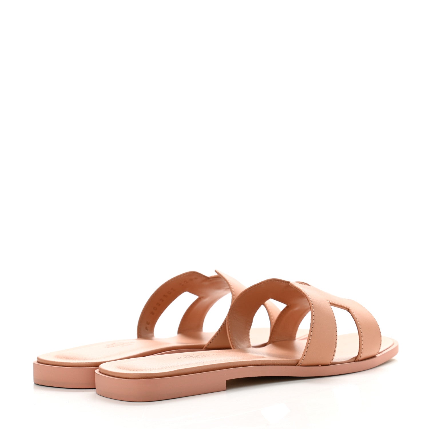 Hermes Calfskin Oran Sandals 36 Granit Rose 4 of 9