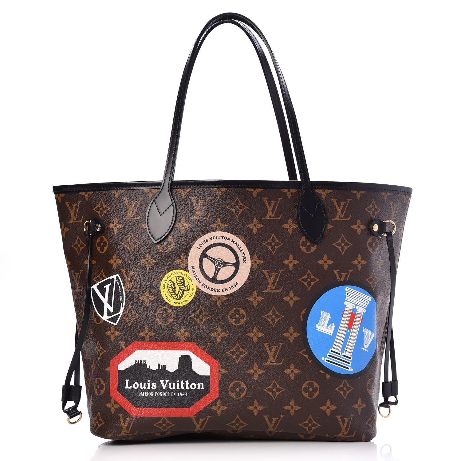Louis Vuitton Monogram World Tour Neverfull MM 1 of 8