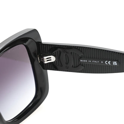 Chanel Square Polarized CC Sunglasses 5494-A Black 6 of 7