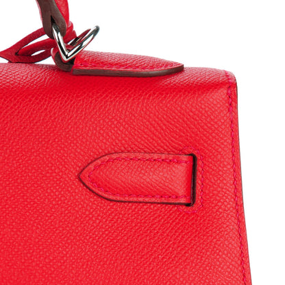 Hermes Epsom Kelly Sellier 32 Rouge Casaque 24 of 26