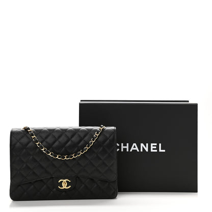 Chanel Caviar Quilted Maxi Double Flap Black 11 of 11