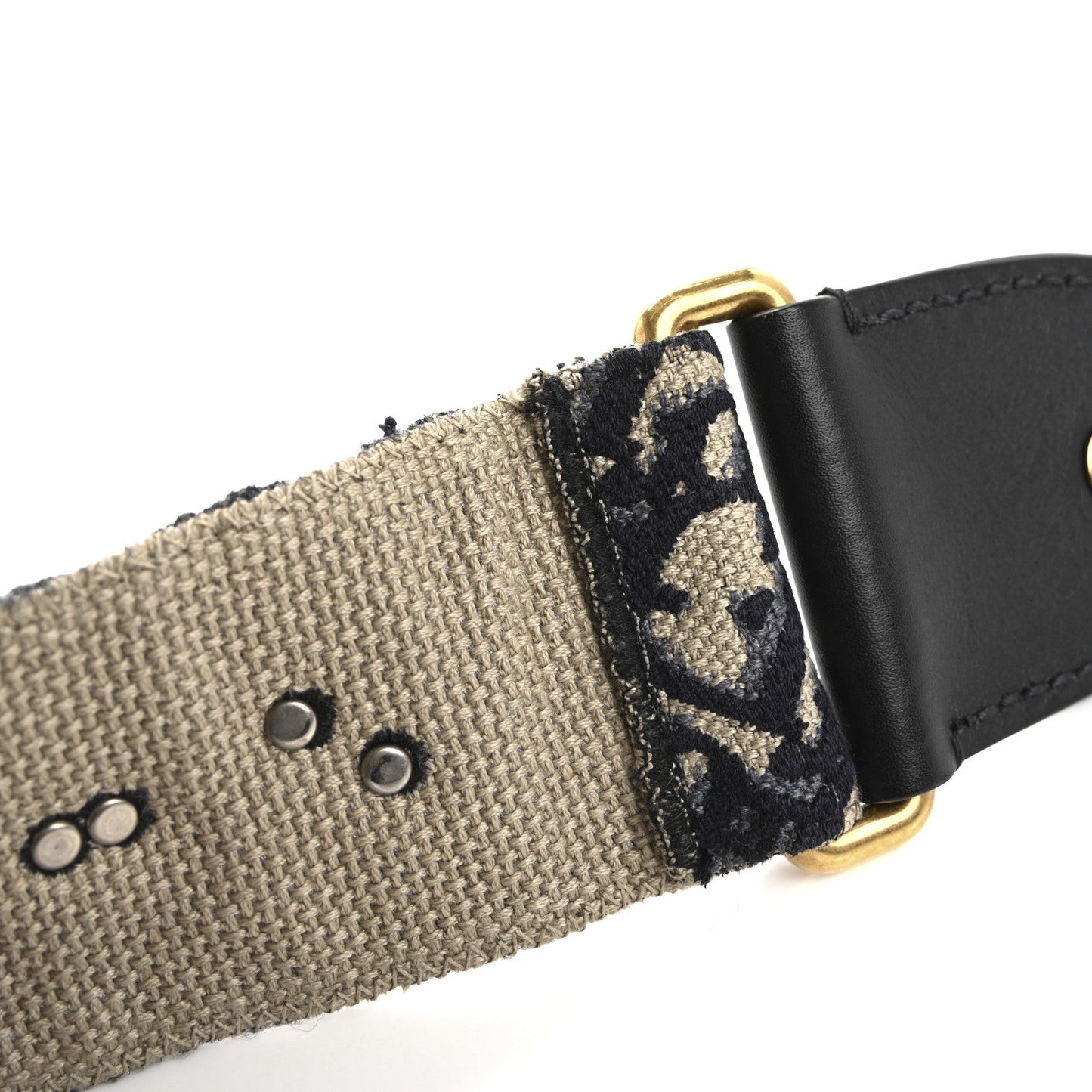 Oblique Studded Shoulder Strap Blue