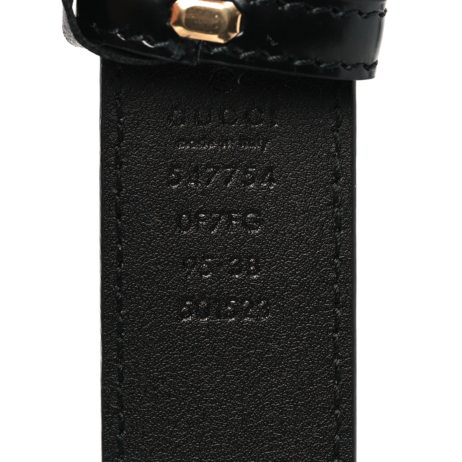 Gucci Calfskin Logo Belt 95 38 Black 4 of 6