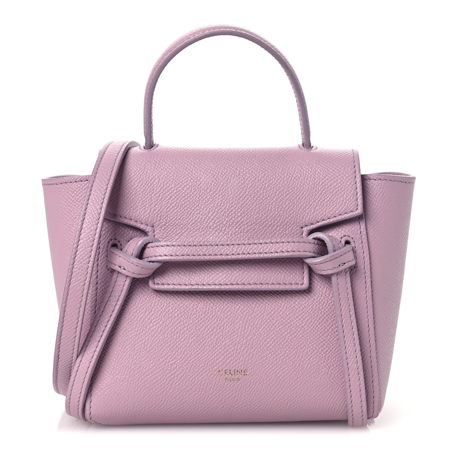Celine Grained Calfskin Nano Belt Bag Antique Rose 1 of 7