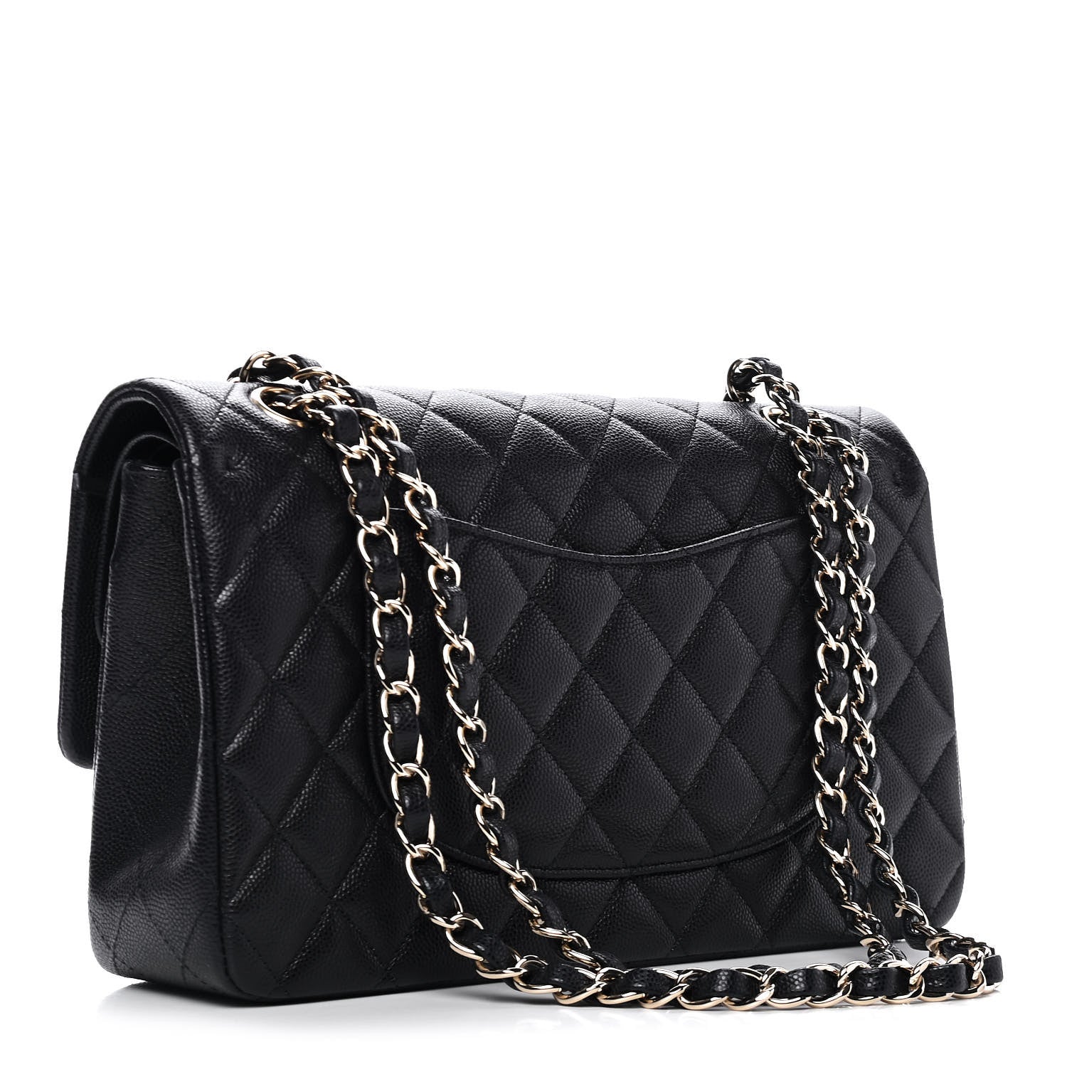 Chanel Caviar Quilted Medium Double Flap Navy 2 of 6