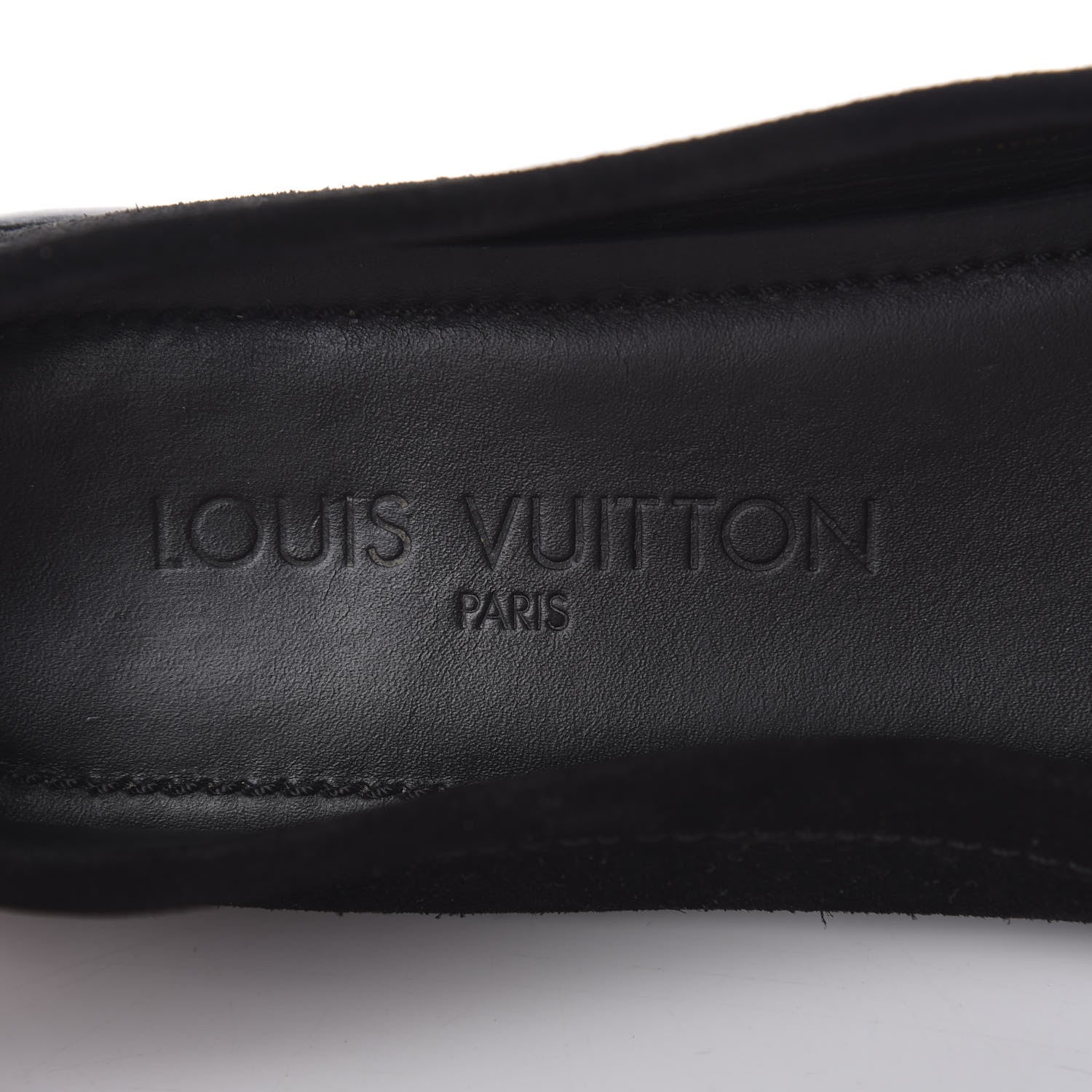 Louis Vuitton Suede Loafers 38.5 Black 8 of 10