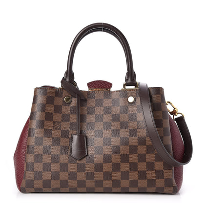Louis Vuitton Damier Ebene Cuir Taurillon Brittany Bordeaux 1 of 8