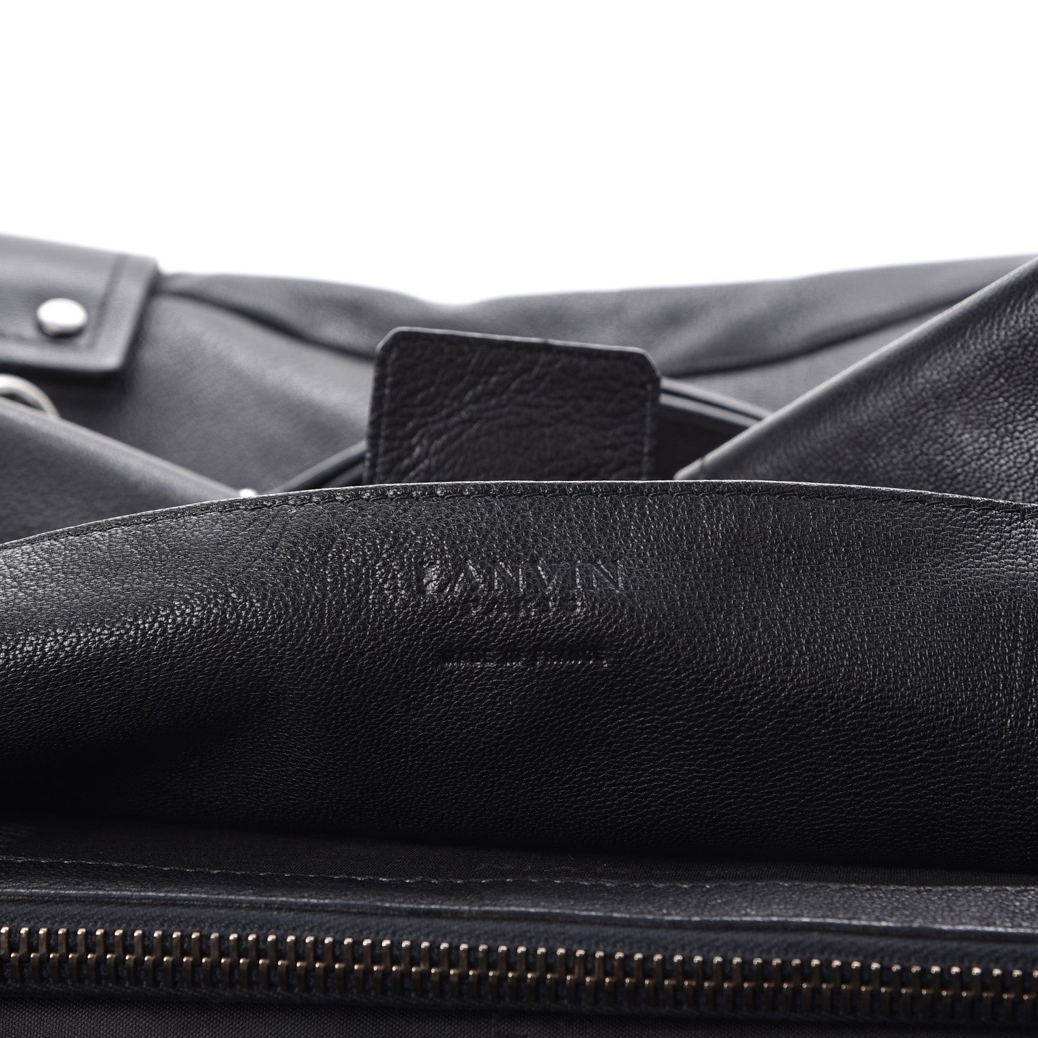 Lanvin Goatskin Shoulder Bag Black 6 of 11