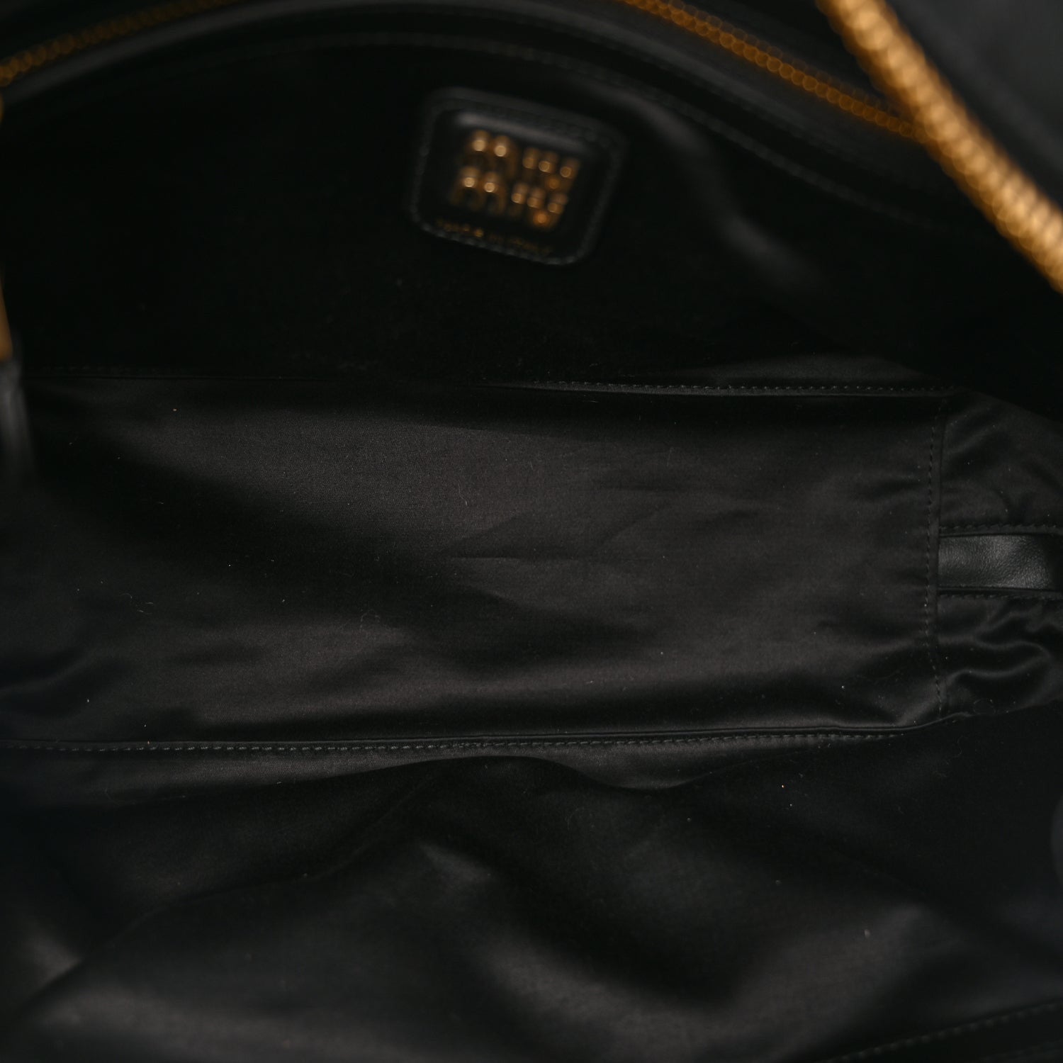 Miu Miu Soft Calf Softy Large Beau Top Handle Bag Black 4 of 8